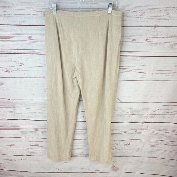 Eileen Fisher Women's Tan Bi-Stretch Tencil Straight Leg Dress Pants‎ Size 10 - Picture 5 of 12